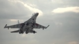Russian Su-35 jet flight to attack targets in the Ukraine 